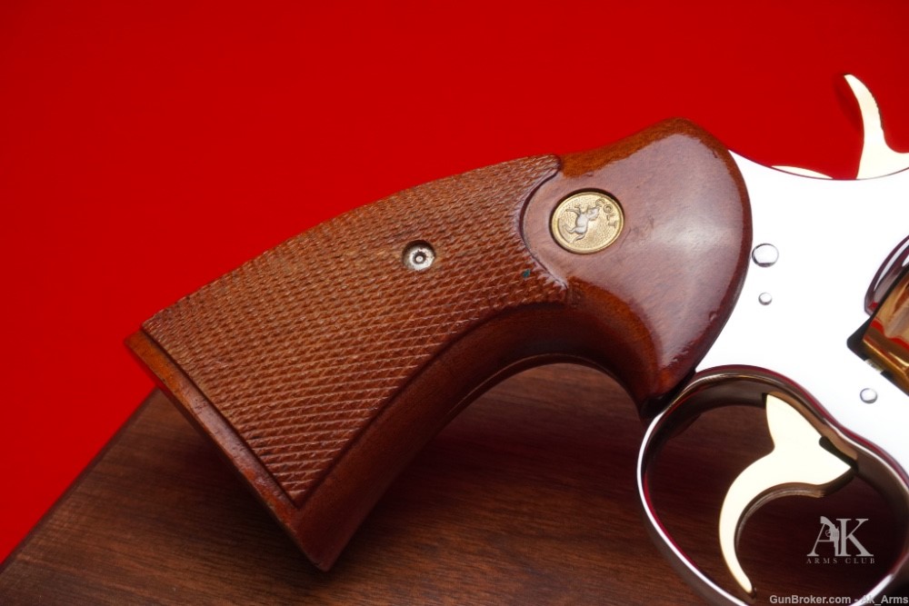 1976 Colt Python 6" .357 Magnum *NICKEL & 24K GOLD FINISH*-img-7