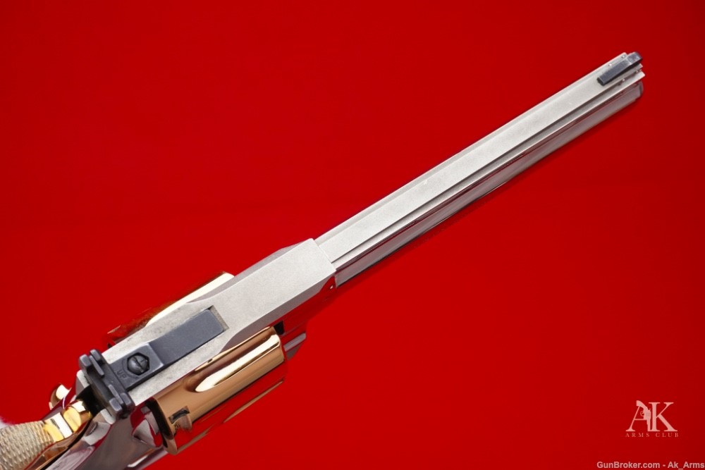 1976 Colt Python 6" .357 Magnum *NICKEL & 24K GOLD FINISH*-img-11