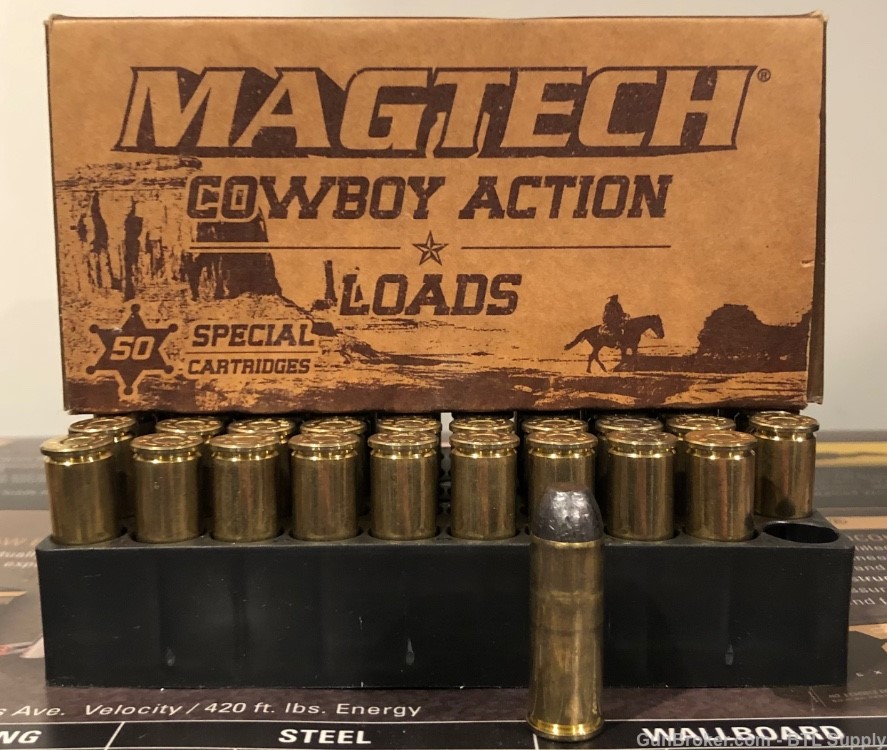 Magtech 45D Cowboy Action 45 Colt 250 gr Lead Flat Nose 50 Rounds-img-2
