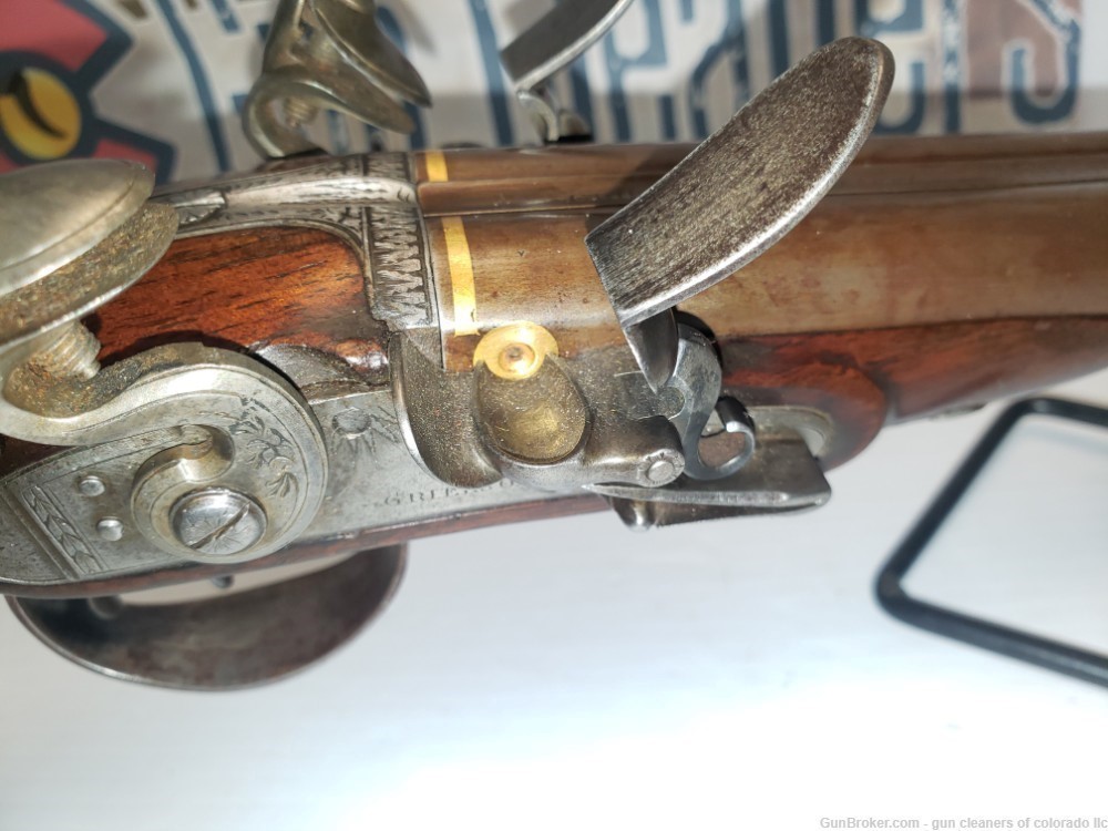DOUBLE BARREL FLINTLOCK "GRIERSON GUN MAKER TO HIS MAJESTY"-img-5