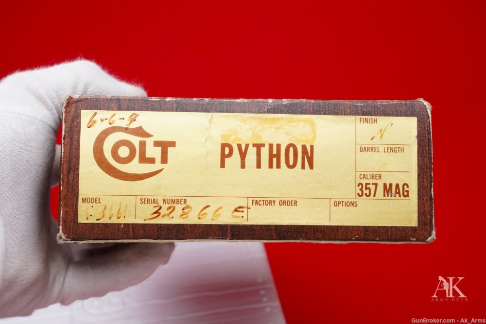 1976 Colt Python 6" Factory Nickel .357Mag *CUSTOM SHOP IVORY INLAID GRIPS*-img-20