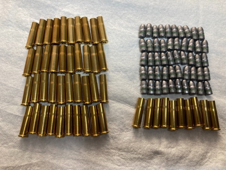 Starline new 32-20 Brass & 115 Gr. Flat Point Bullets, 50 Pcs. Each!-img-0