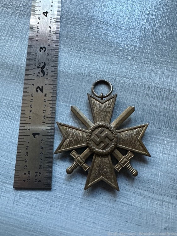 WWII German 2nd Class War Merit Cross Third Reich 1939 Medal WW2 War-img-2