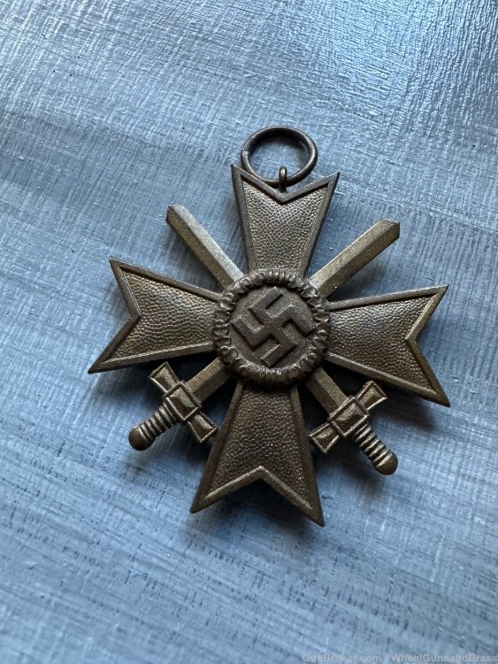 WWII German 2nd Class War Merit Cross Third Reich 1939 Medal WW2 War-img-1