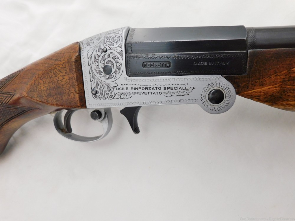 Beretta 413 12 Gauge Floding Shotgun Factory Engraved-img-3
