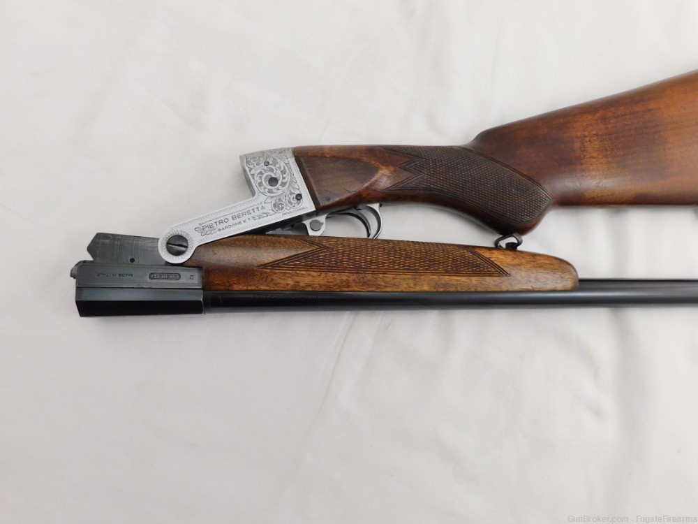 Beretta 413 12 Gauge Floding Shotgun Factory Engraved-img-0