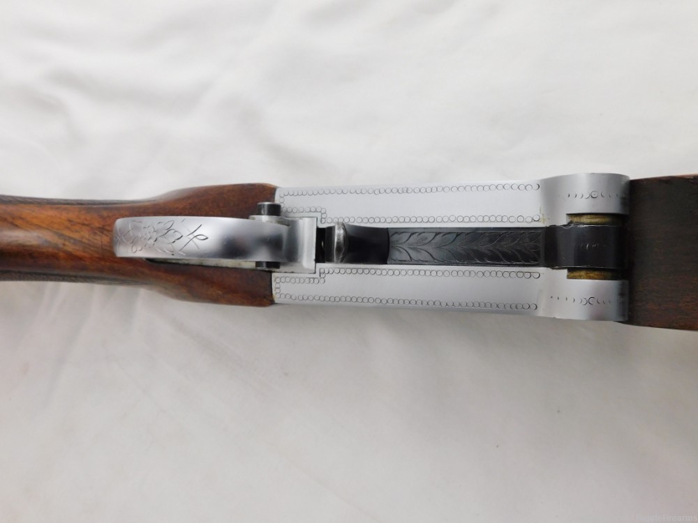 Beretta 413 12 Gauge Floding Shotgun Factory Engraved-img-4