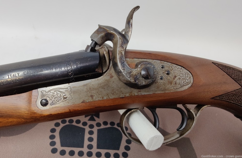 Pedersoli Howdah Black Powder Pistol, 58 cal., Model HP2214, Italian Made-img-4