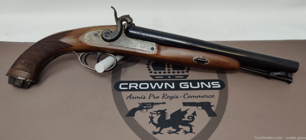Pedersoli Howdah Black Powder Pistol, 58 cal., Model HP2214, Italian Made-img-1