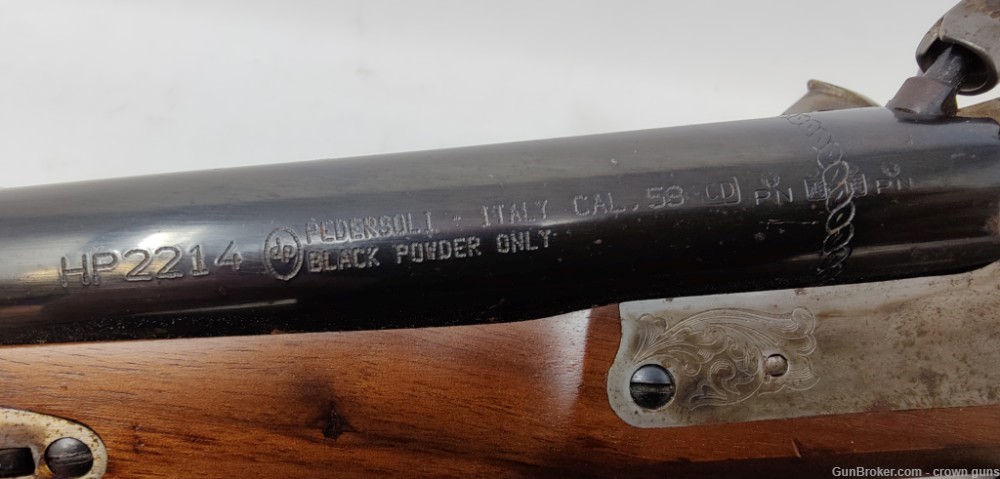 Pedersoli Howdah Black Powder Pistol, 58 cal., Model HP2214, Italian Made-img-8