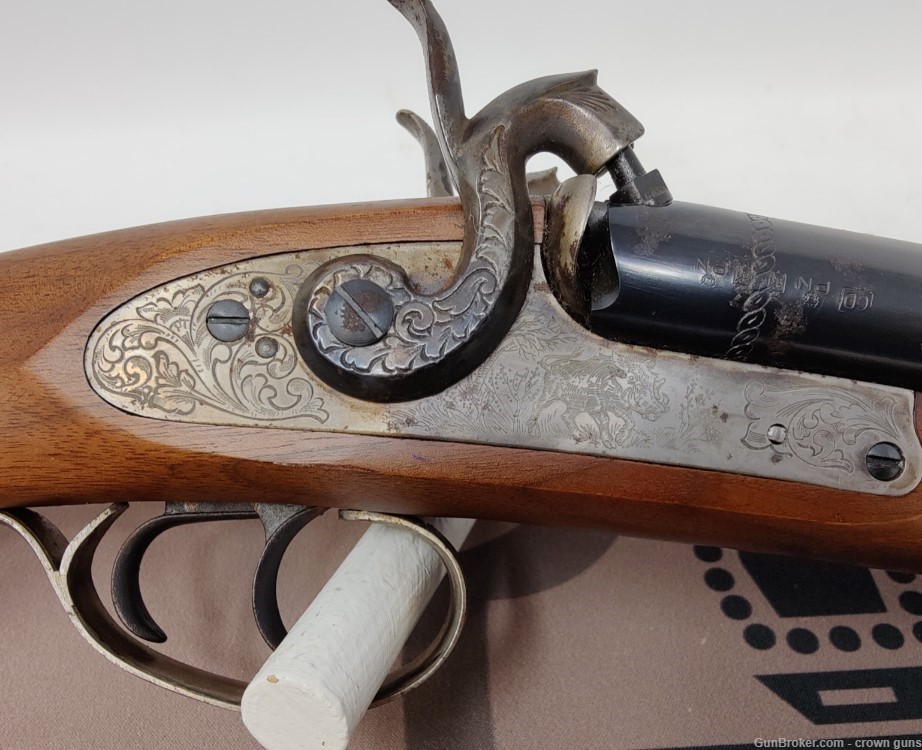 Pedersoli Howdah Black Powder Pistol, 58 cal., Model HP2214, Italian Made-img-5
