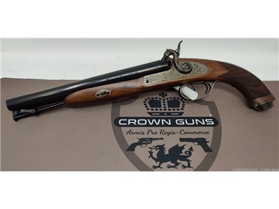Pedersoli Howdah Black Powder Pistol, 58 cal., Model HP2214, Italian Made