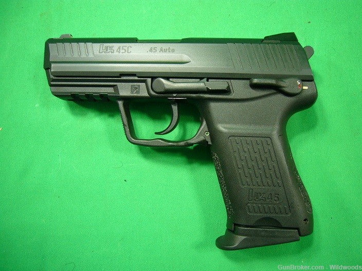 HK 45C Compact/V1 .45 ACP  DA/SA Night Sights-img-2