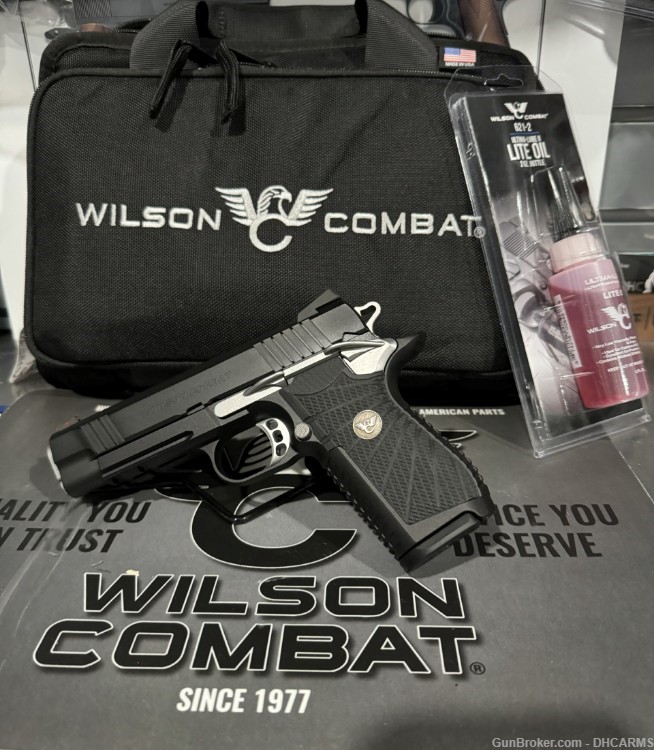 NIB Wilson Combat Experior Commander DS - Black with Stainless Parts-img-0