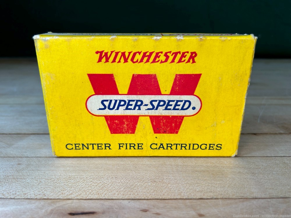 Vintage Box Winchester .458 Win Mag 500 Grain Rifle Ammo (15 Rounds)  -img-0