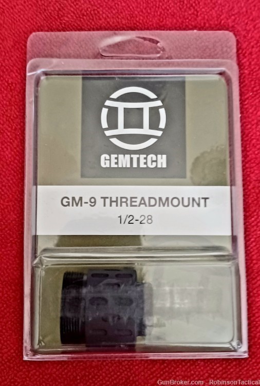 Gemtech 1/2X28mm Threaded Rear Mount For GM-9 Suppressor-img-0