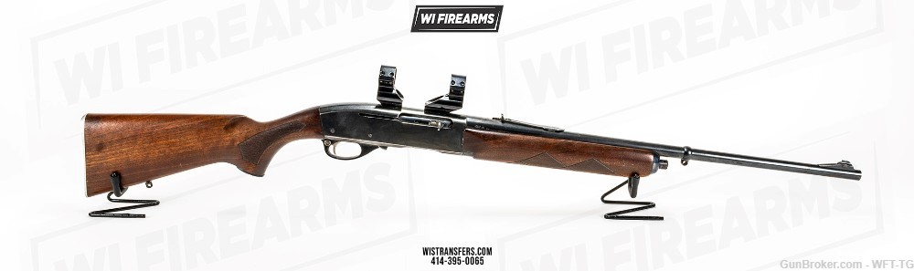 Remington Model 740 Woodsmaster with Scope Rings (No Magazine Included)-img-1