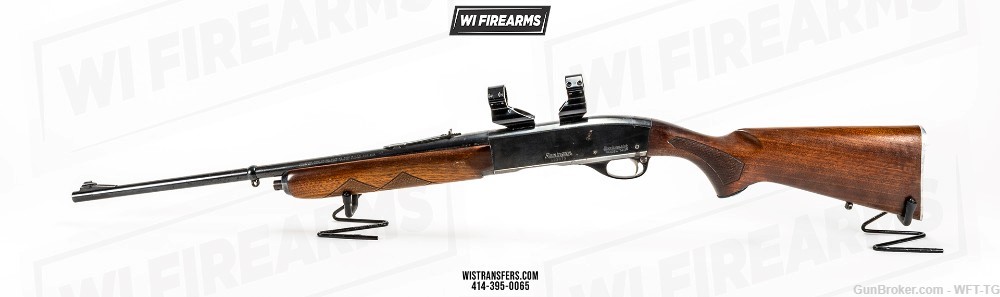 Remington Model 740 Woodsmaster with Scope Rings (No Magazine Included)-img-0