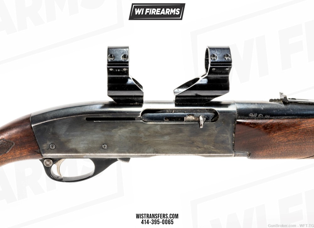 Remington Model 740 Woodsmaster with Scope Rings (No Magazine Included)-img-6