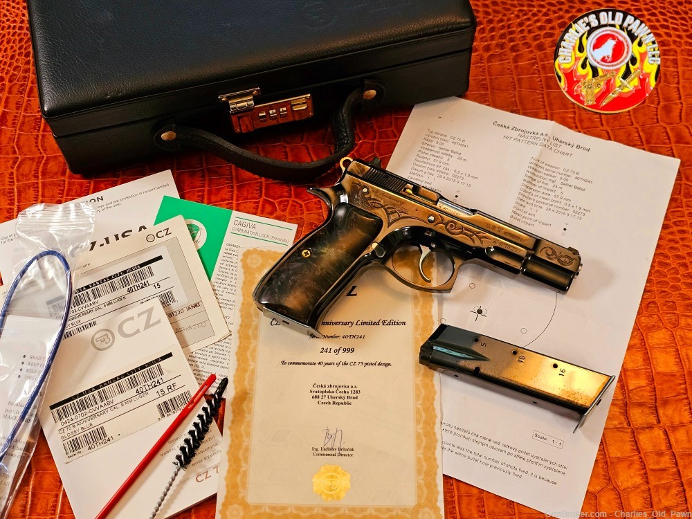 CZ 75 B ANNIVERSARY 9MM LIMITED EDITION 40TH ANNIVERSARY MODEL #241 OF 999-img-34