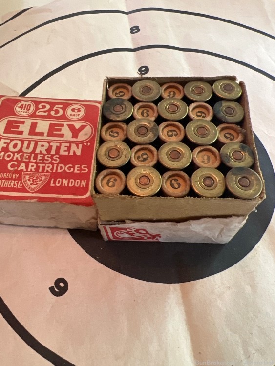 Vintage Eley Fourten Smokeless Cartridges 1930’s  410 Ga-img-3