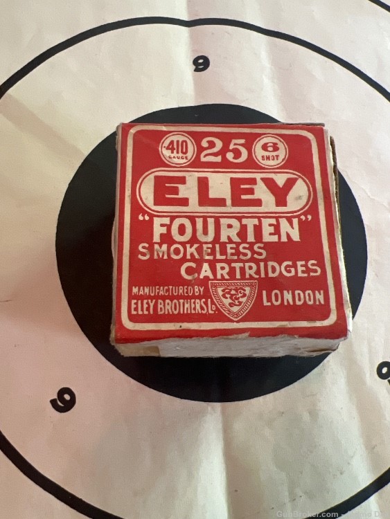 Vintage Eley Fourten Smokeless Cartridges 1930’s  410 Ga-img-0