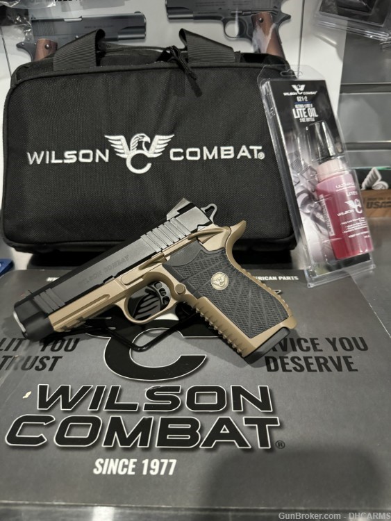 NIB Wilson Combat Experior Commander DS - 9mm - 2Tone Black/FDE-img-0