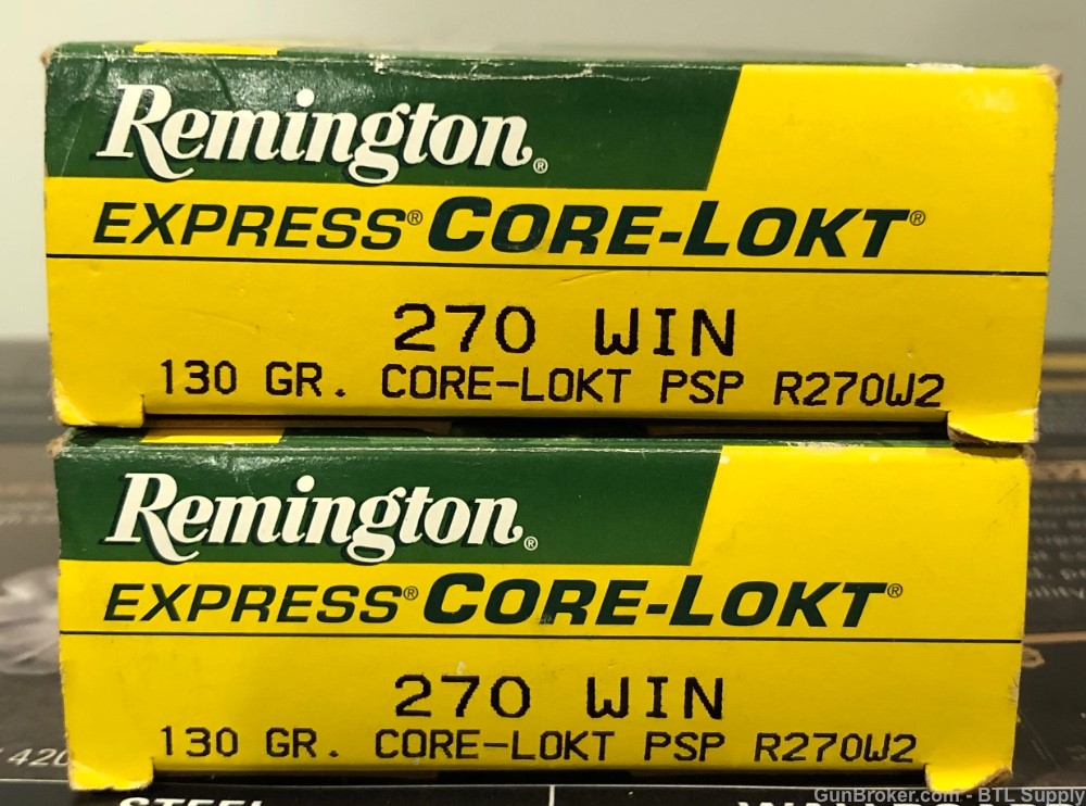Remington 270 Win 130 Gr Core-Lokt PSP 40 rounds-img-0