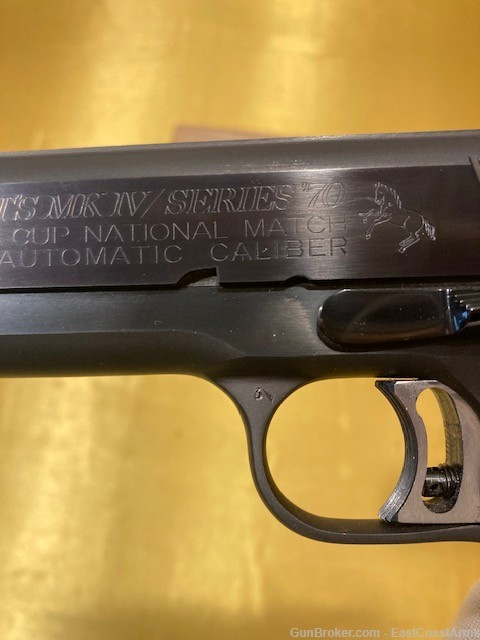 Colt 1911 GOLD CUP NATIONAL MATCH! MK IV Series 70! Year 1974 MINTY! PENNY!-img-5