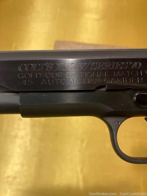 Colt 1911 GOLD CUP NATIONAL MATCH! MK IV Series 70! Year 1974 MINTY! PENNY!-img-4