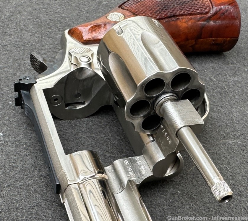 S&W 19-5 .357 Magnum, Bright Nickel, 6" Barrel, Pre-Lock, 1983-img-36