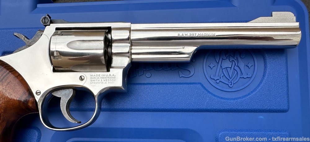 S&W 19-5 .357 Magnum, Bright Nickel, 6" Barrel, Pre-Lock, 1983-img-14