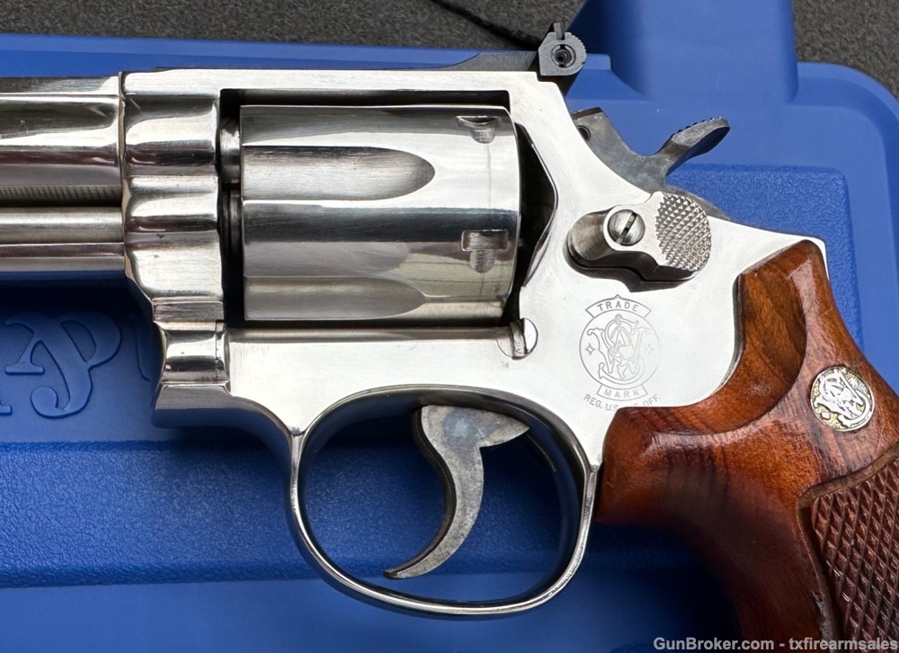 S&W 19-5 .357 Magnum, Bright Nickel, 6" Barrel, Pre-Lock, 1983-img-3