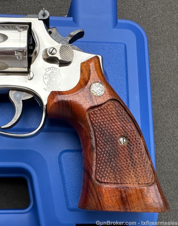 S&W 19-5 .357 Magnum, Bright Nickel, 6" Barrel, Pre-Lock, 1983-img-2