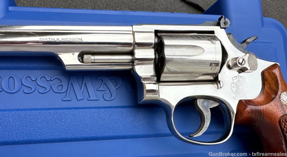 S&W 19-5 .357 Magnum, Bright Nickel, 6" Barrel, Pre-Lock, 1983-img-5