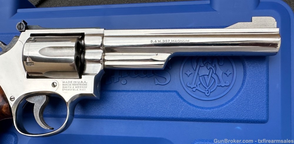 S&W 19-5 .357 Magnum, Bright Nickel, 6" Barrel, Pre-Lock, 1983-img-15
