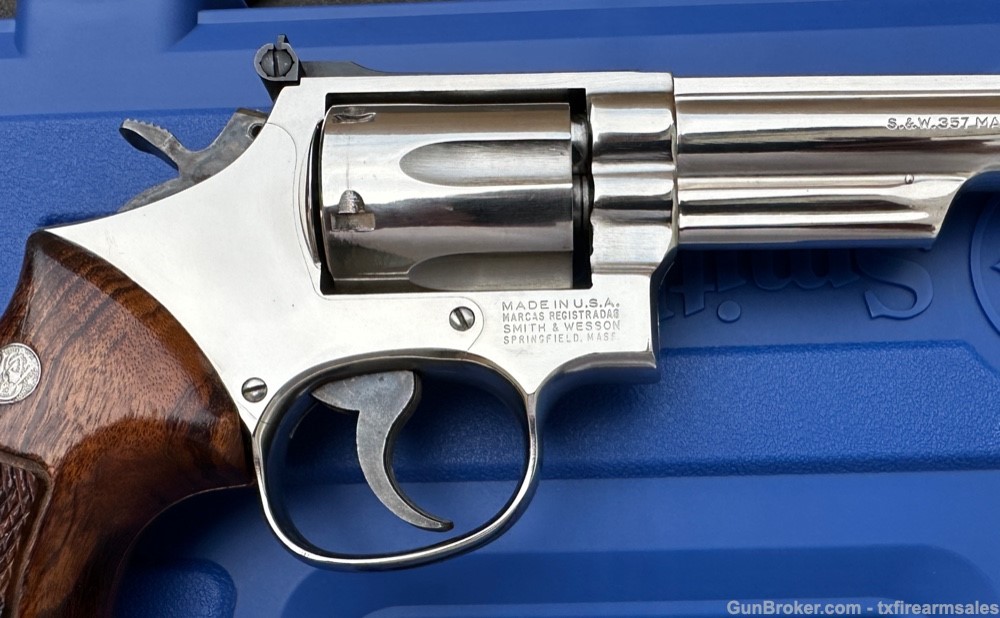 S&W 19-5 .357 Magnum, Bright Nickel, 6" Barrel, Pre-Lock, 1983-img-13