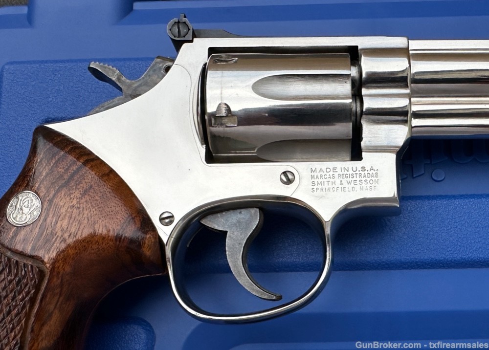 S&W 19-5 .357 Magnum, Bright Nickel, 6" Barrel, Pre-Lock, 1983-img-12