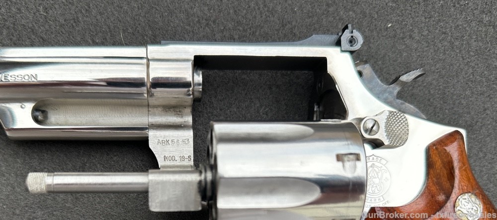 S&W 19-5 .357 Magnum, Bright Nickel, 6" Barrel, Pre-Lock, 1983-img-40