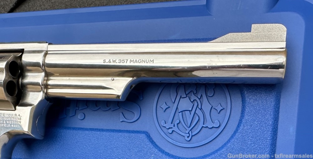 S&W 19-5 .357 Magnum, Bright Nickel, 6" Barrel, Pre-Lock, 1983-img-17