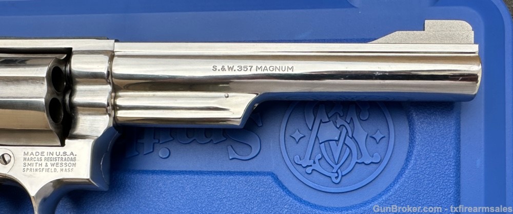 S&W 19-5 .357 Magnum, Bright Nickel, 6" Barrel, Pre-Lock, 1983-img-16