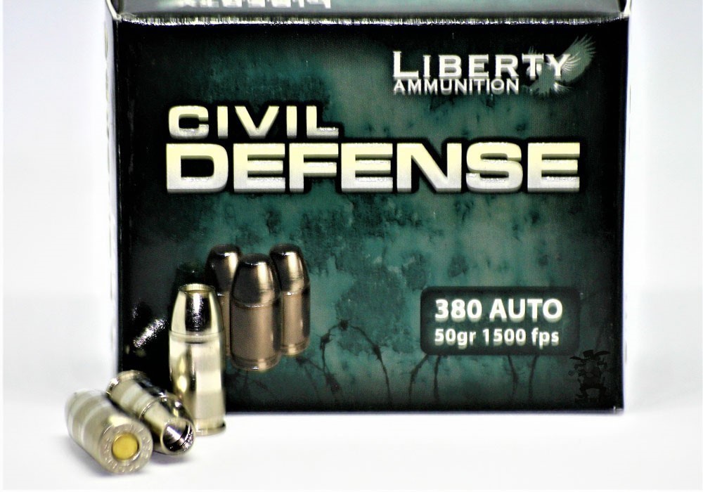 380 ACP JHP Liberty Civil Defense FAST 1500 FPS 380 Auto 50 Gr JHP 20 RDS-img-0