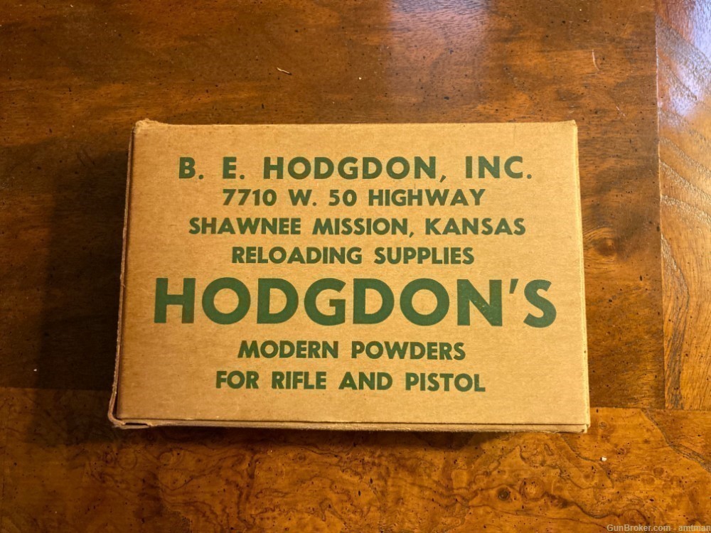 Vintage Hodgdon Cardboard Advertising Bullet box-img-0