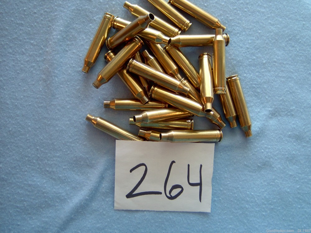 264 Win. Mag Factory Ammo and Brass-img-0