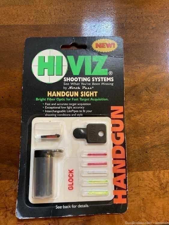 NOS HIVIZ Shooting Systems Glock Sight Fiber Optic LitePipes-img-0