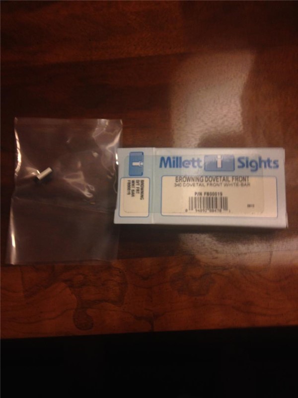 Millett Sights Browning Dovetail Front .340 White-img-0
