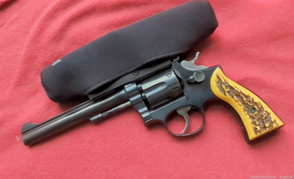 Rare S&W Kay-Chuck .224 caliber 5 screw Revolver with Leupold Scope Nice-img-2