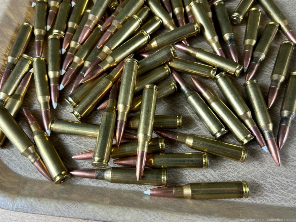Remington R-P 7MM-08 Rifle Ammo (75 Rounds) & Spent Brass For Reloading  -img-1
