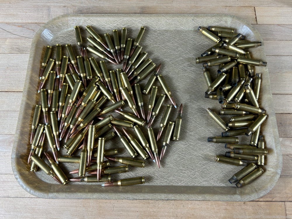 Remington R-P 7MM-08 Rifle Ammo (75 Rounds) & Spent Brass For Reloading  -img-0