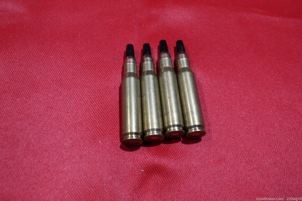 7.62x51 HP Head Stamp Short Range Black Plastic Tip Ammo Lot Of 4-img-0